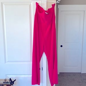 Hot pink jumpsuit